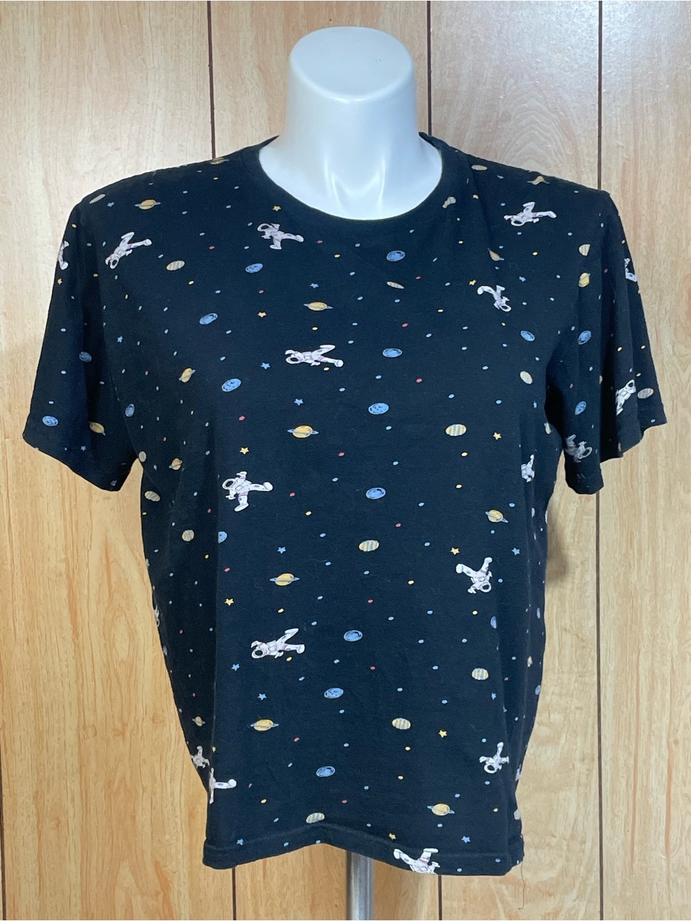 Eighty Eight Black Graphic Logo Tee